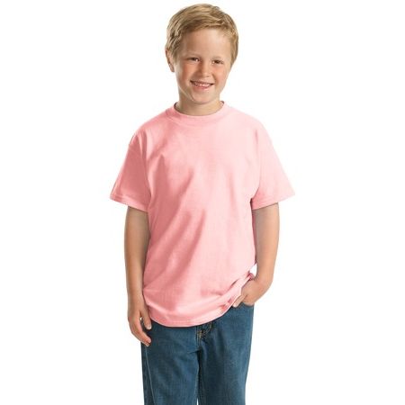 Hanes &#174;   -  Youth Beefy-T &#174;  Born to Be Worn 100% Cotton T-Shirt.  5380