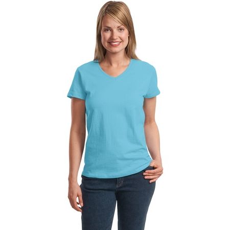 Hanes &#174;  Ladies ComfortSoft &#174;  V-Neck T-Shirt. 5780