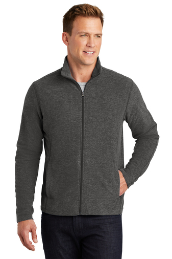 Port Authority Heather Microfleece Full-Zip Jacket. F235