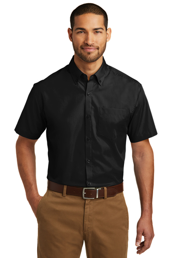 Port Authority &#174;  Short Sleeve Carefree Poplin Shirt. W101