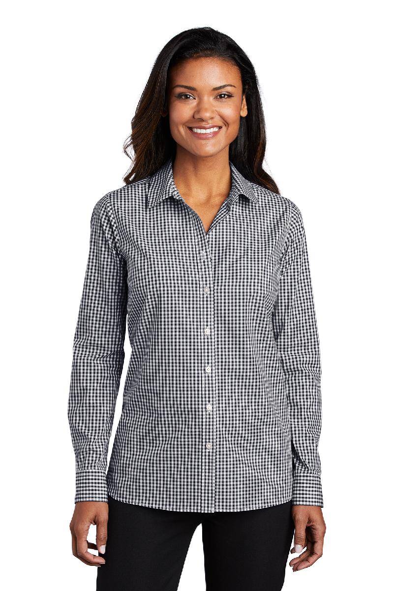 Port Authority ® Ladies Broadcloth Gingham Easy Care Shirt. LW644