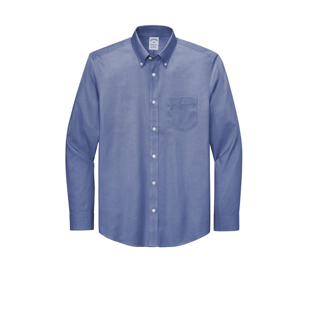 Brooks Brothers Wrinkle-Free Stretch Pinpoint Shirt.  ODGDW-BB18000-MET