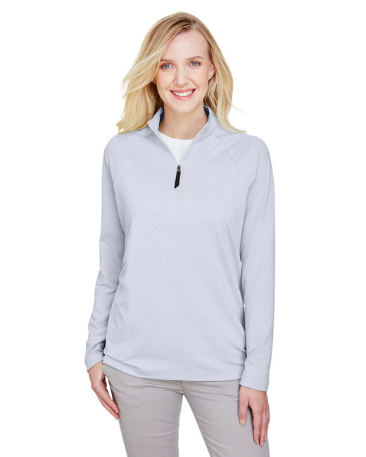 Devon & Jones CrownLux Performance Ladies' Clubhouse Micro-Stripe Quarter-Zip.  ODGDW-DG480W-EXL