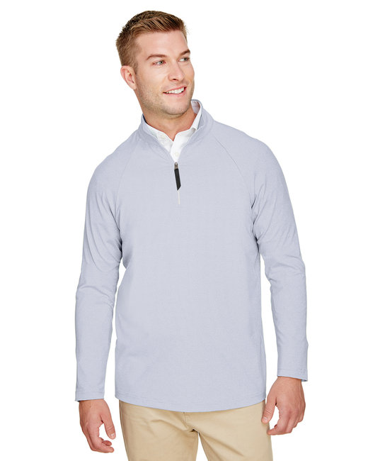 Devon & Jones CrownLux Performance Men's Clubhouse Micro-Stripe Quarter-Zip.  ODGDW-DG480-EXL