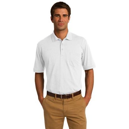 Port & Company &#174;  5.5-Ounce Jersey Knit Pocket Polo. KP55P