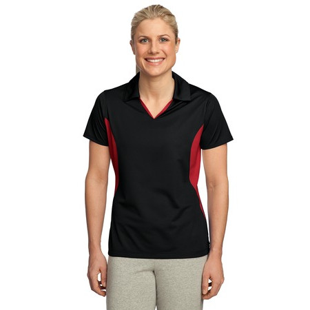 Sport-Tek - Ladies Side Blocked Micropique Sport-Wick Polo. LST655