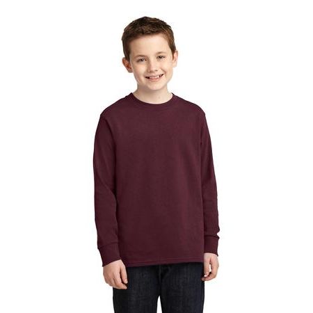 Port & Company &#174;  Youth Long Sleeve 5.4-oz 100% Cotton T-Shirt. PC54YLS