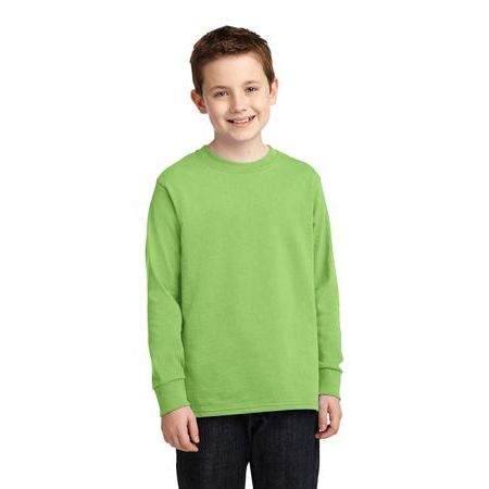 Port & Company &#174;  Youth Long Sleeve 5.4-oz 100% Cotton T-Shirt. PC54YLS