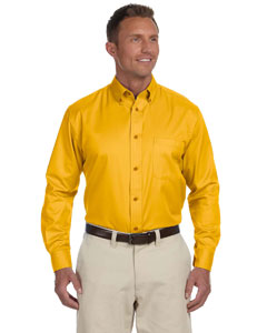 Men's Easy Blend™ Long-Sleeve Twill Shirt with Stain-Release