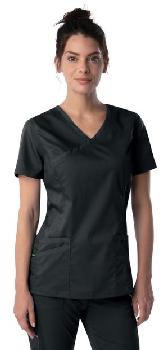 WOMENS MODERN FAUX SURPLICE TUNIC. 4161