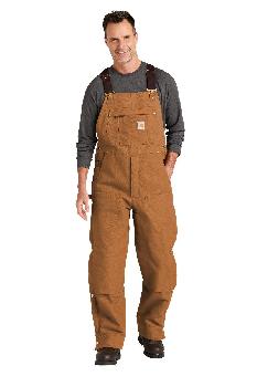 Carhartt Short Firm Duck Insulated Bib Overalls. CTS104393