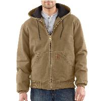 J130 - MEN'S SANDSTONE ACTIVE JAC/QUILTED FLANNEL LINED