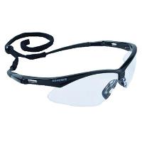 NEMESIS BLACK FRAME, CLEAR LENS SAFETY GLASS