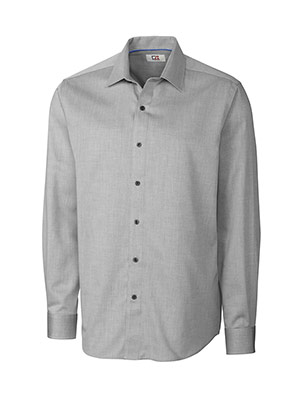 Cutter & Buck L/S Epic Easy Care Mini Herringbone - MCW01879